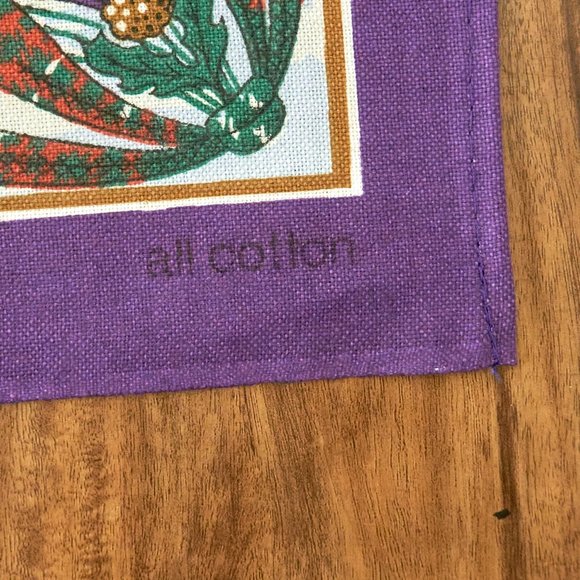 Vintage 80s Clive Mayor Scotland Attractions Cotton Tea Towel, Made in Britain - Picture 8 of 9